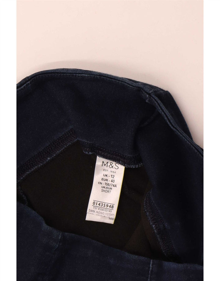 Женские укороченные брюки Marks & Spencer UK 12 Medium W28 L24 Темно-синие