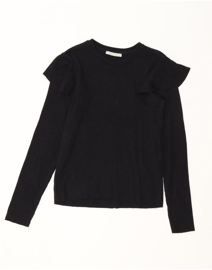 Женская блузка Zara Top UK 12, средний черный