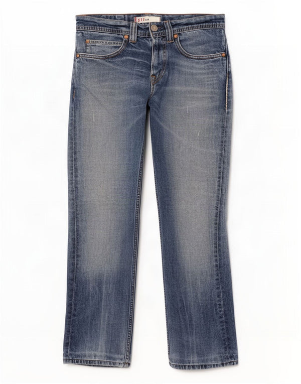 Женские узкие джинсы Levi's 511 W30 L29, синие, хлопок