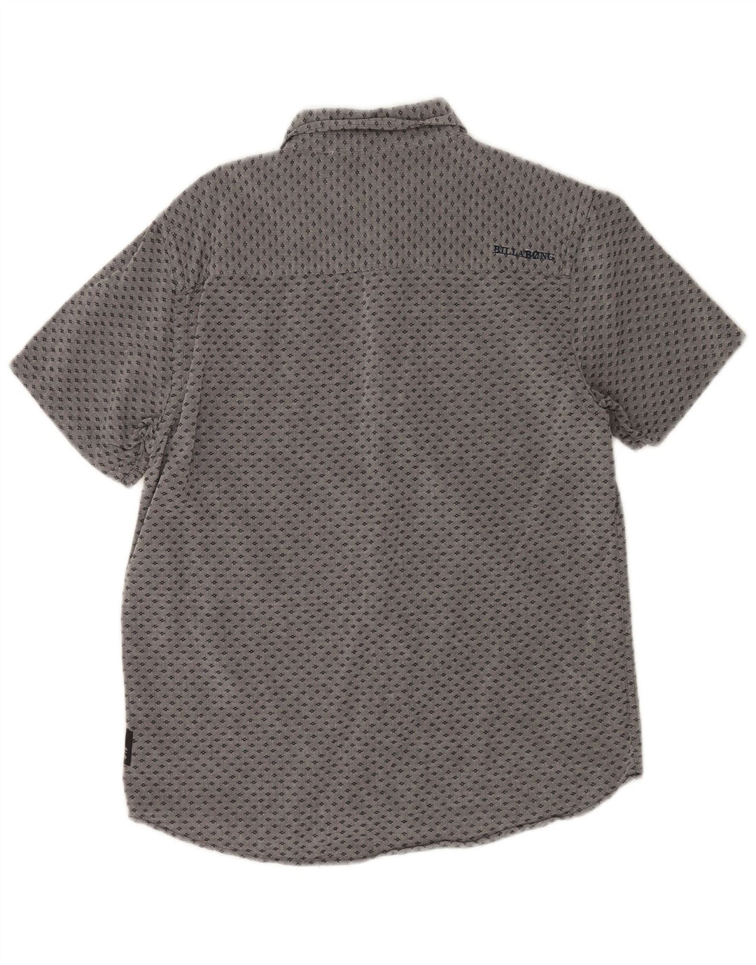 Billabong Мужская рубашка с коротким рукавом, маленькая серая в пятнистый цвет