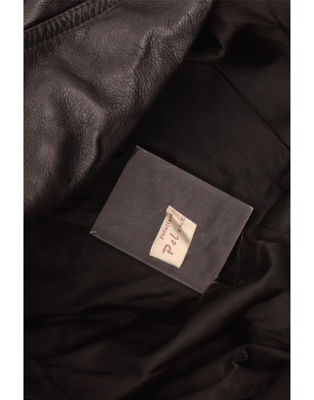 PELLETTERIA Женская кожаная куртка UK 20 2XL Черная кожа