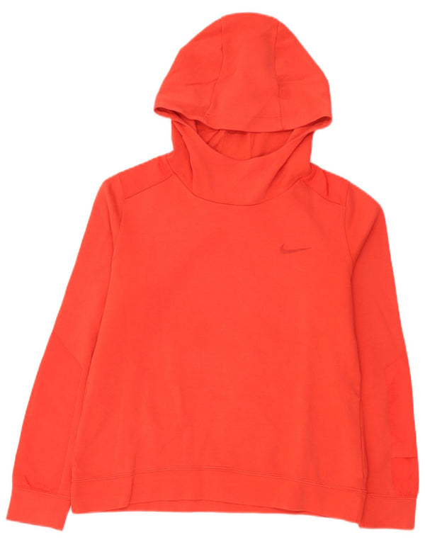 Мужской джемпер с капюшоном Nike среднего красного цвета, хлопок