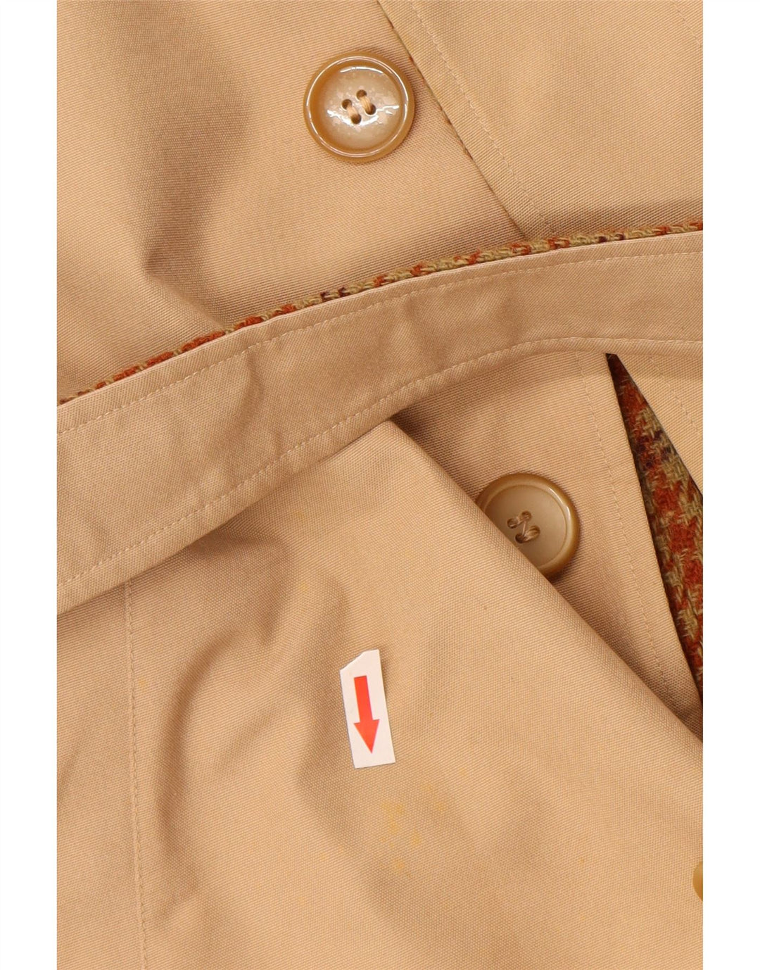 Винтажное женское пальто UK 12, средний бежевый