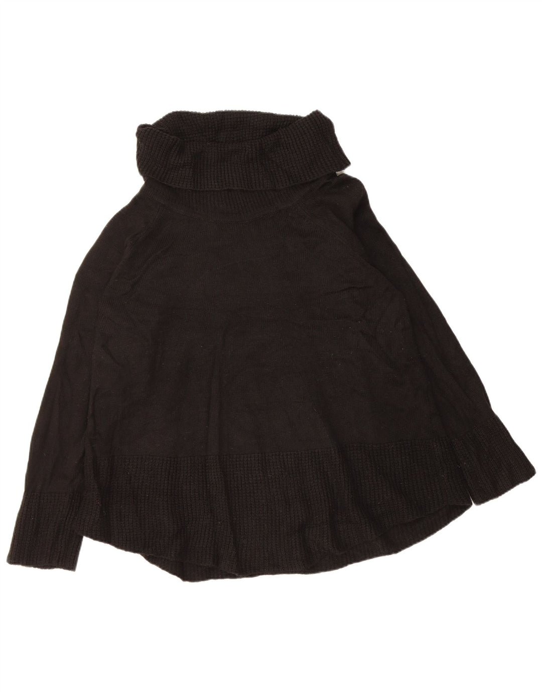 Женский джемпер с высоким воротником CALVIN KLEIN UK 18 XL, черный акрил