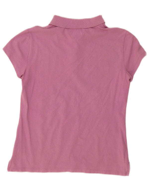 Женская рубашка-поло приталенного кроя Tommy Hilfiger UK 18 XL, розовый хлопок
