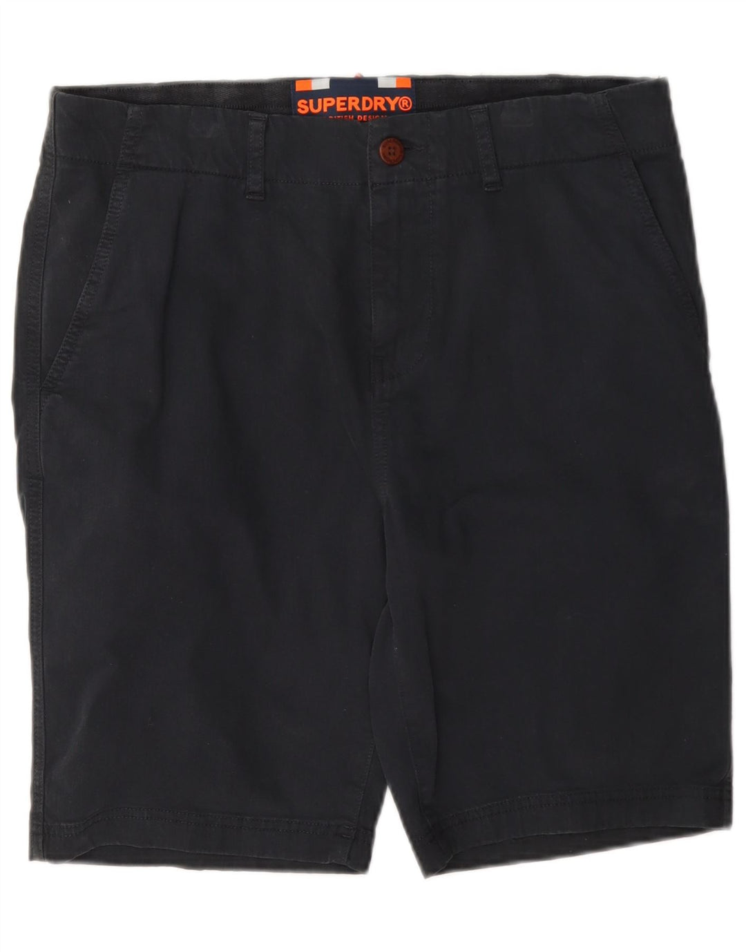 Мужские шорты чинос Superdry W32, средний темно-синий, хлопок