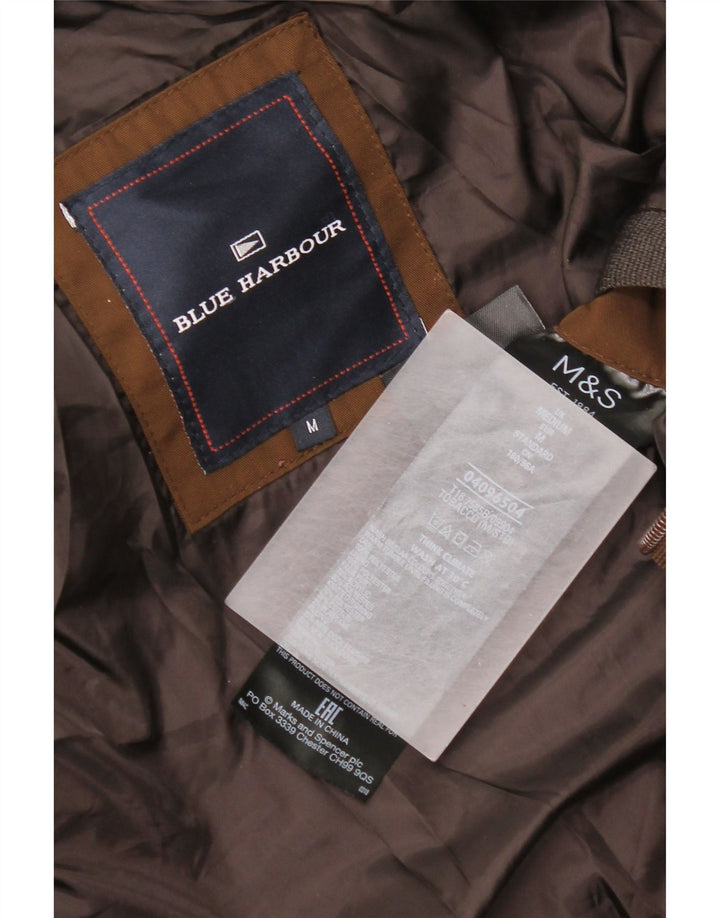 Мужская утепленная куртка с капюшоном Marks & Spencer Blue Harbour UK 38 средний коричневый