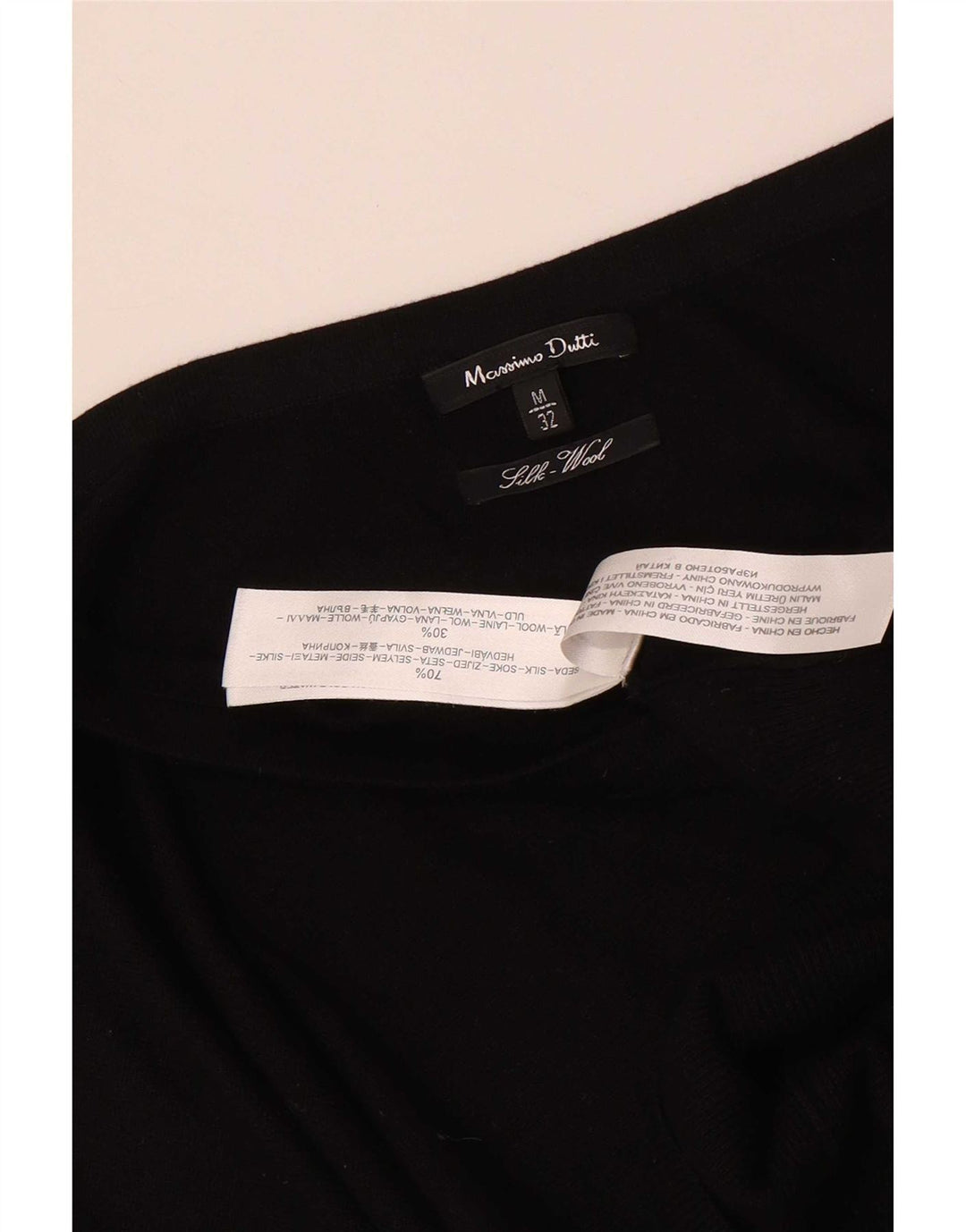 Женское платье-джемпер на одно плечо Massimo Dutti UK 12, средний черный шелк