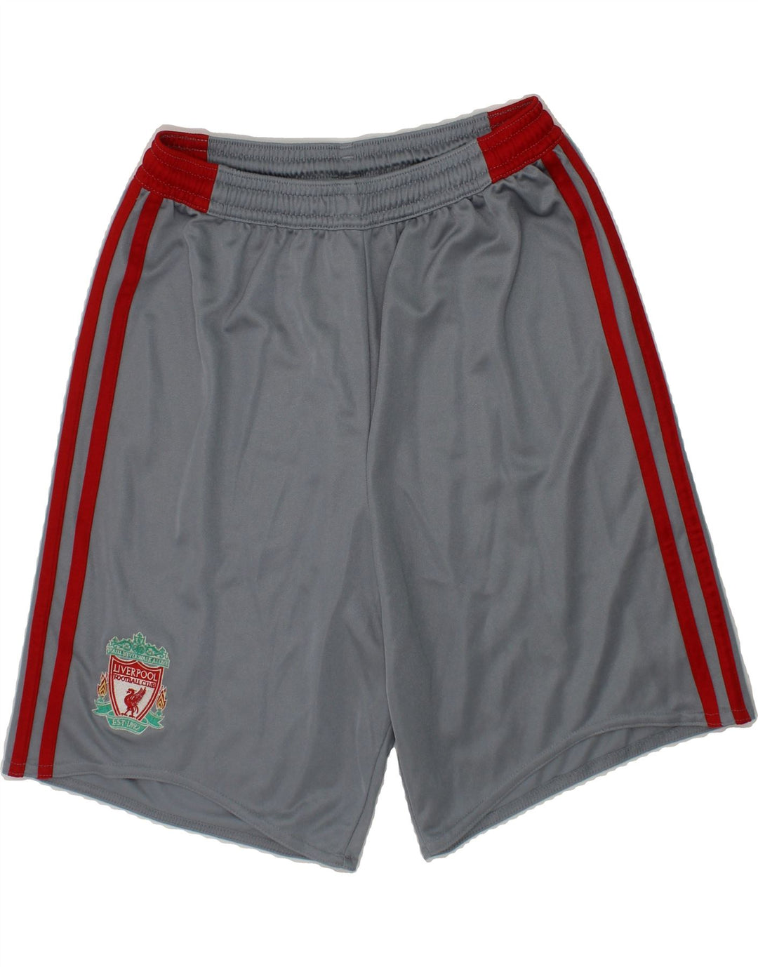 ADIDAS Boys Liverpool Sport Shorts 11-12 Years  Grey Polyester Vintage Adidas and Second-Hand Adidas from Messina Hembry 