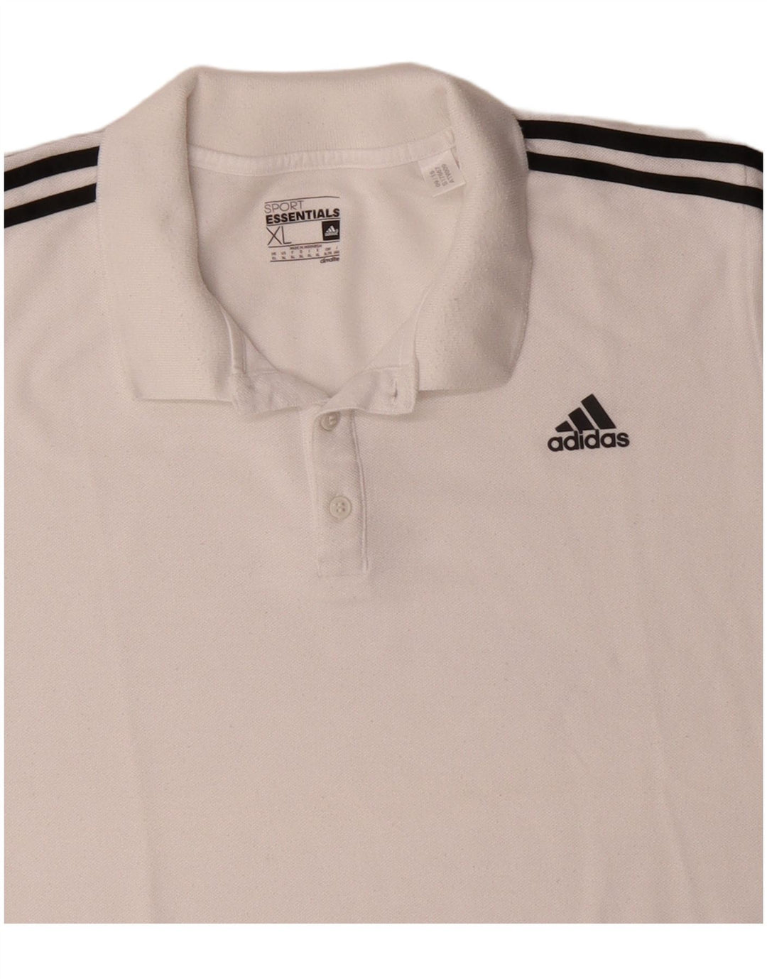 Мужская рубашка-поло Adidas Climalite XL, белый полиэстер