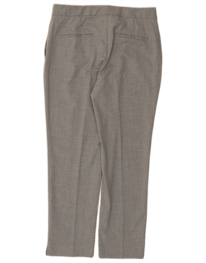ZARA Womens Straight Suit Trousers EU 40 Medium W30 L26 Grey Polyester