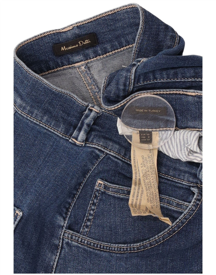 Massimo Dutti Женская джинсовая юбка EU 40 Medium W30 Темно-синяя, хлопок