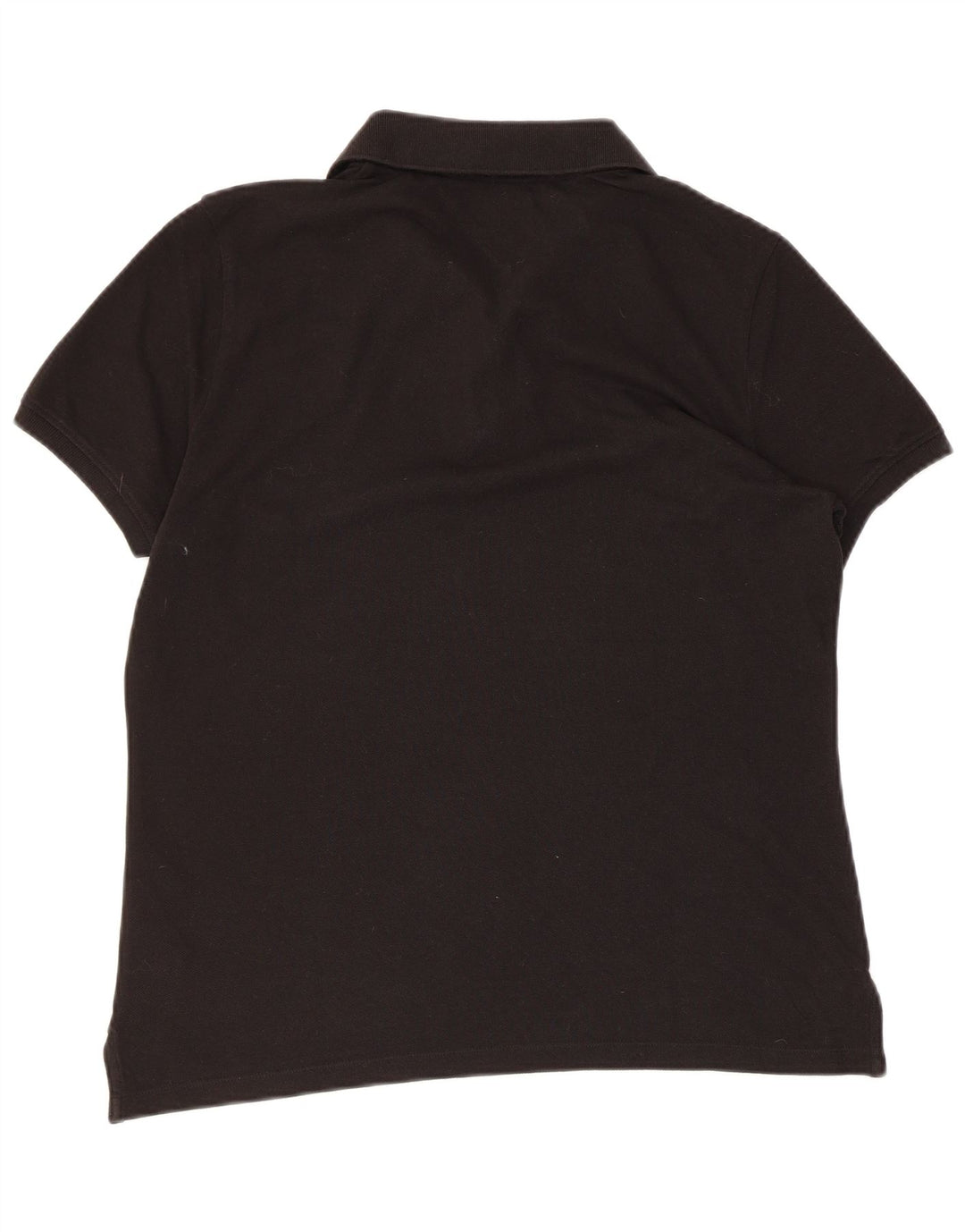 TOMMY HILFIGER Женская рубашка-поло UK 14, средний черный хлопок