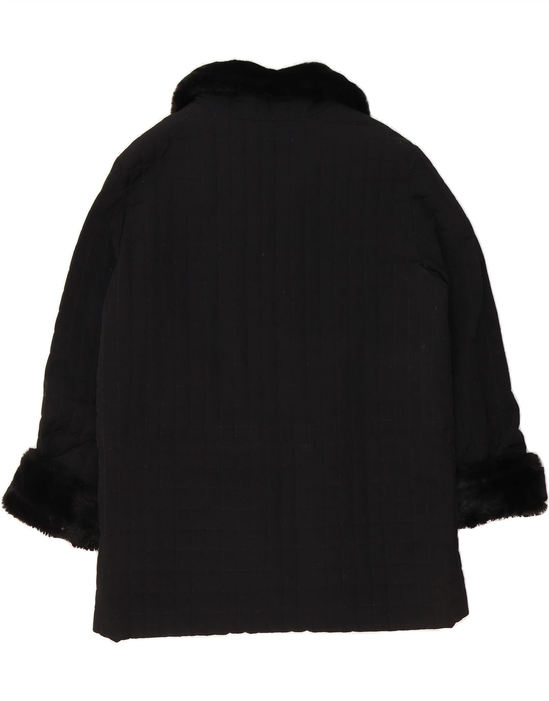 ANDREW MARC Womens Overcoat UK 18 XL Black Polyester Vintage Andrew Marc and Second-Hand Andrew Marc from Messina Hembry 