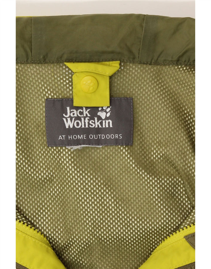 Мужская куртка-дождевик с капюшоном Jack Wolfskin UK 38 средний желтый