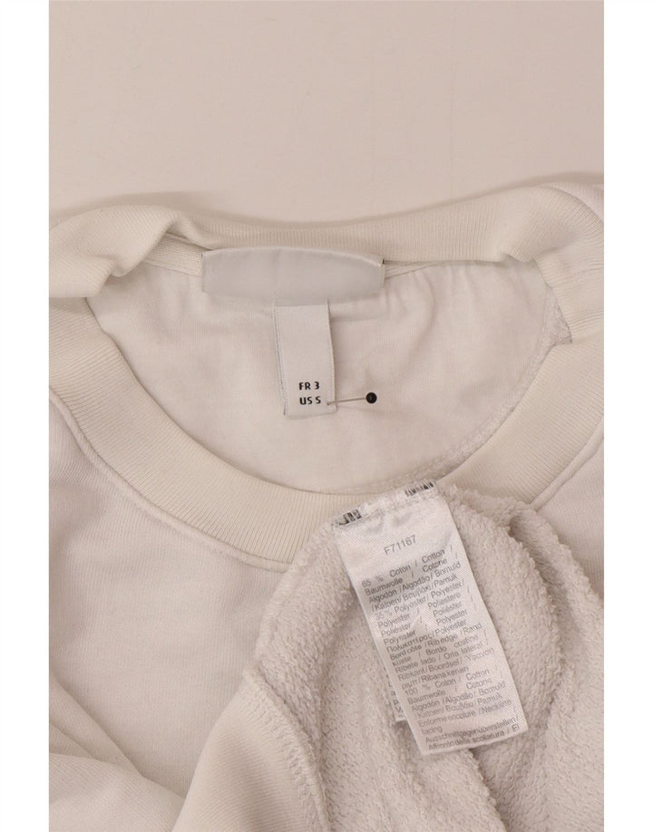 Мужской свитшот с рисунком Lacoste, размер 3, маленький, белый хлопок