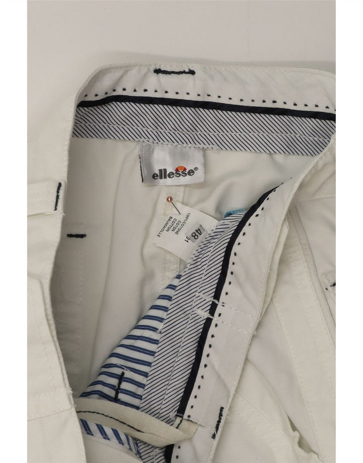 ELLESSE Мужские шорты чинос IT 48 Medium W32 Белый хлопок