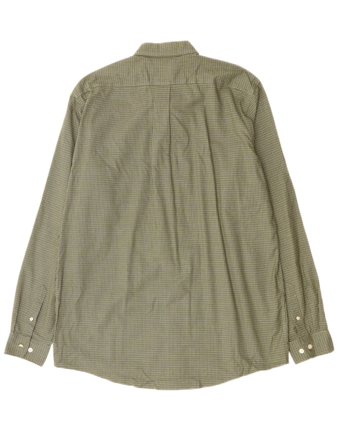 EDDIE BAUER Мужская рубашка свободного кроя, большая зеленая клетка, хлопок