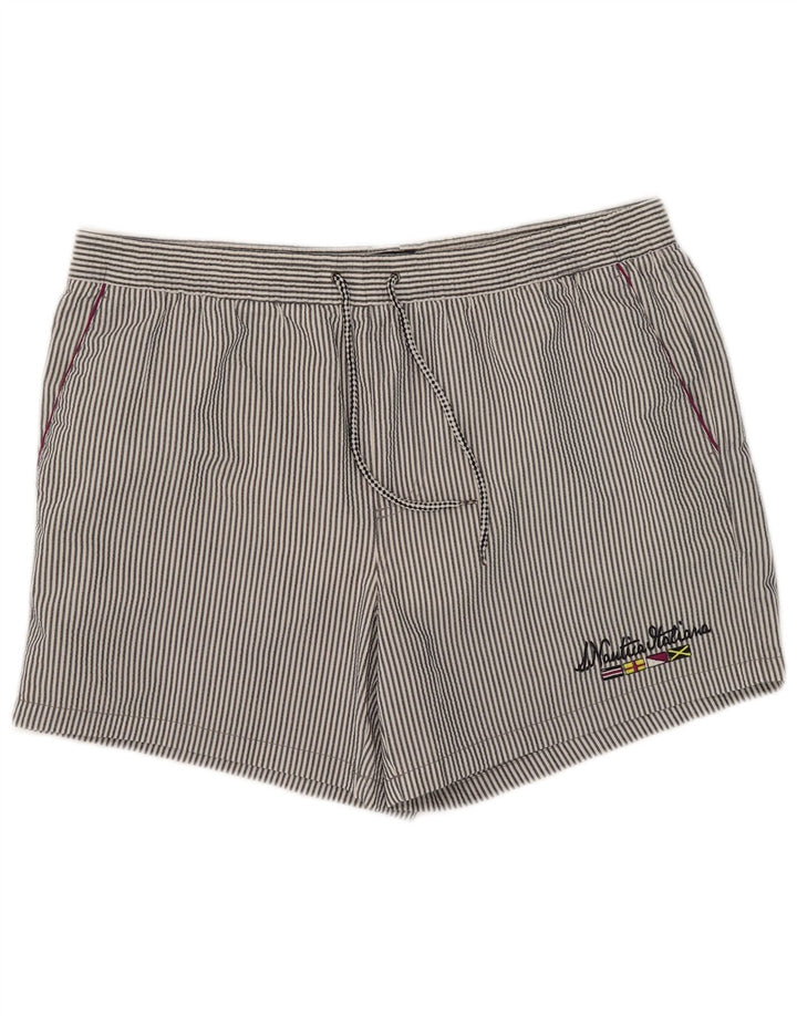Мужские шорты для плавания Nautica 2XL, синие, полиэстер в тонкую полоску