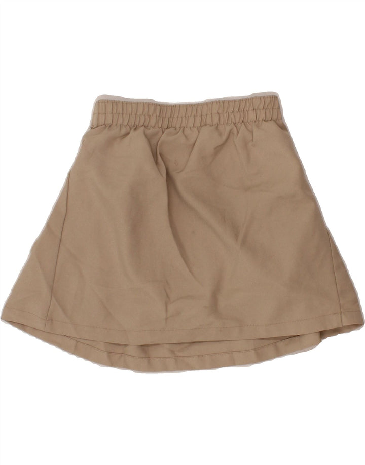 IZOD Girls Pleated Skirt 8-9 Years W24  Beige Polyester Vintage Izod and Second-Hand Izod from Messina Hembry 
