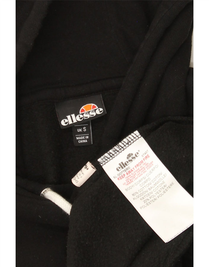 Мужской джемпер с капюшоном Ellesse, маленький черный, хлопковый