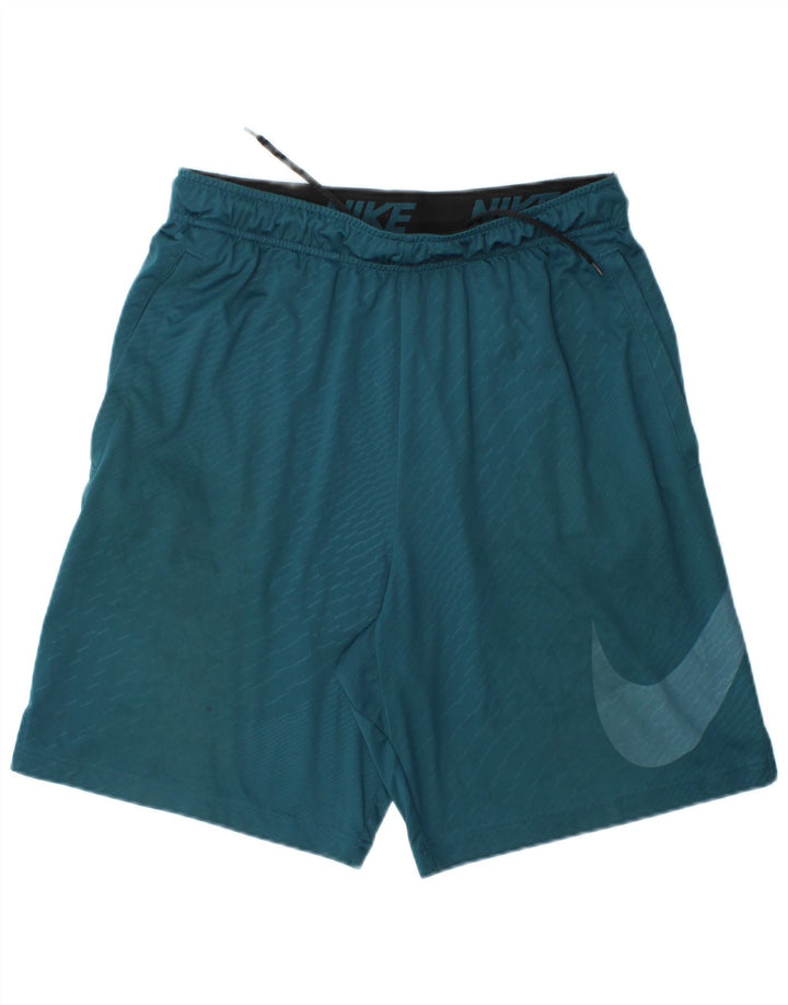 Мужские спортивные шорты Nike Dri Fit с графикой, полиэстер среднего размера, синие полоски