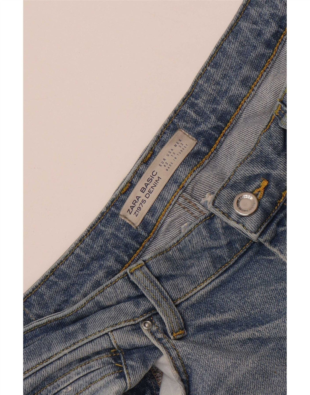 Женские расклешенные джинсы Zara EU 42, большие W32 L34, синие