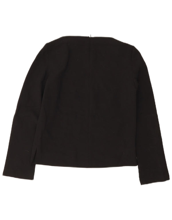 Женский топ Zara с длинным рукавом UK 6 XS, черный полиэстер