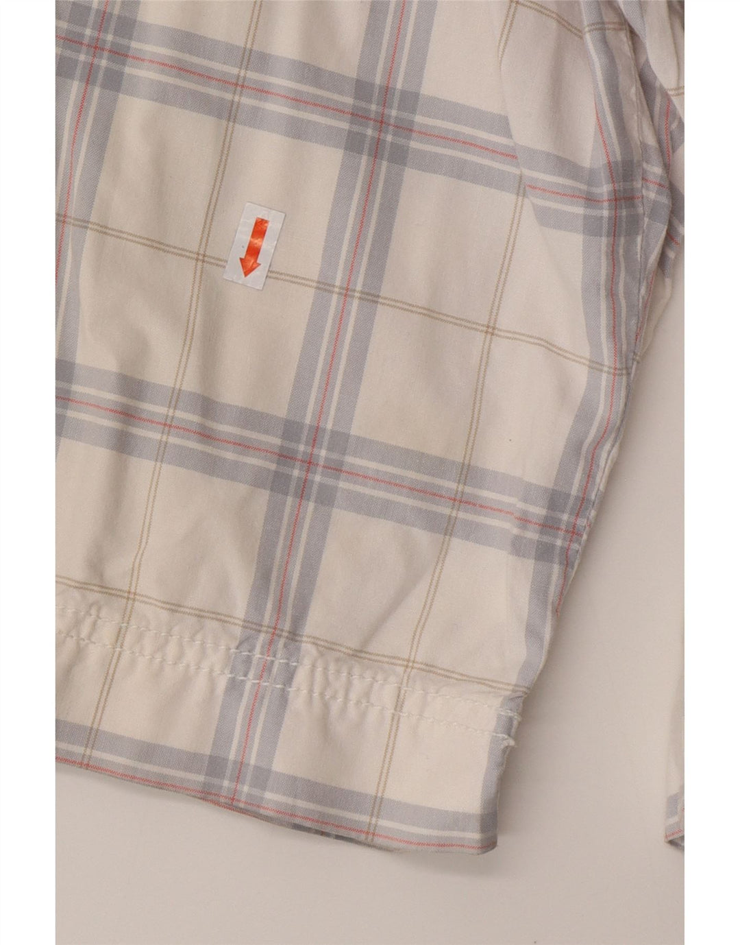 CALVIN KLEIN Мужские шорты карго W32, средний белый цвет, хлопок в клетку