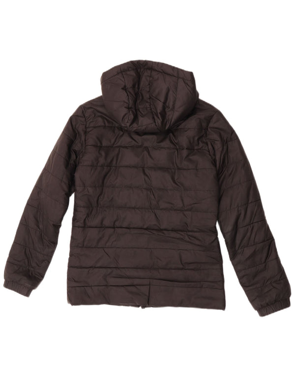 Puma Womens Hooded Padded Jacket UK 2 2XS Black Polyester Sports