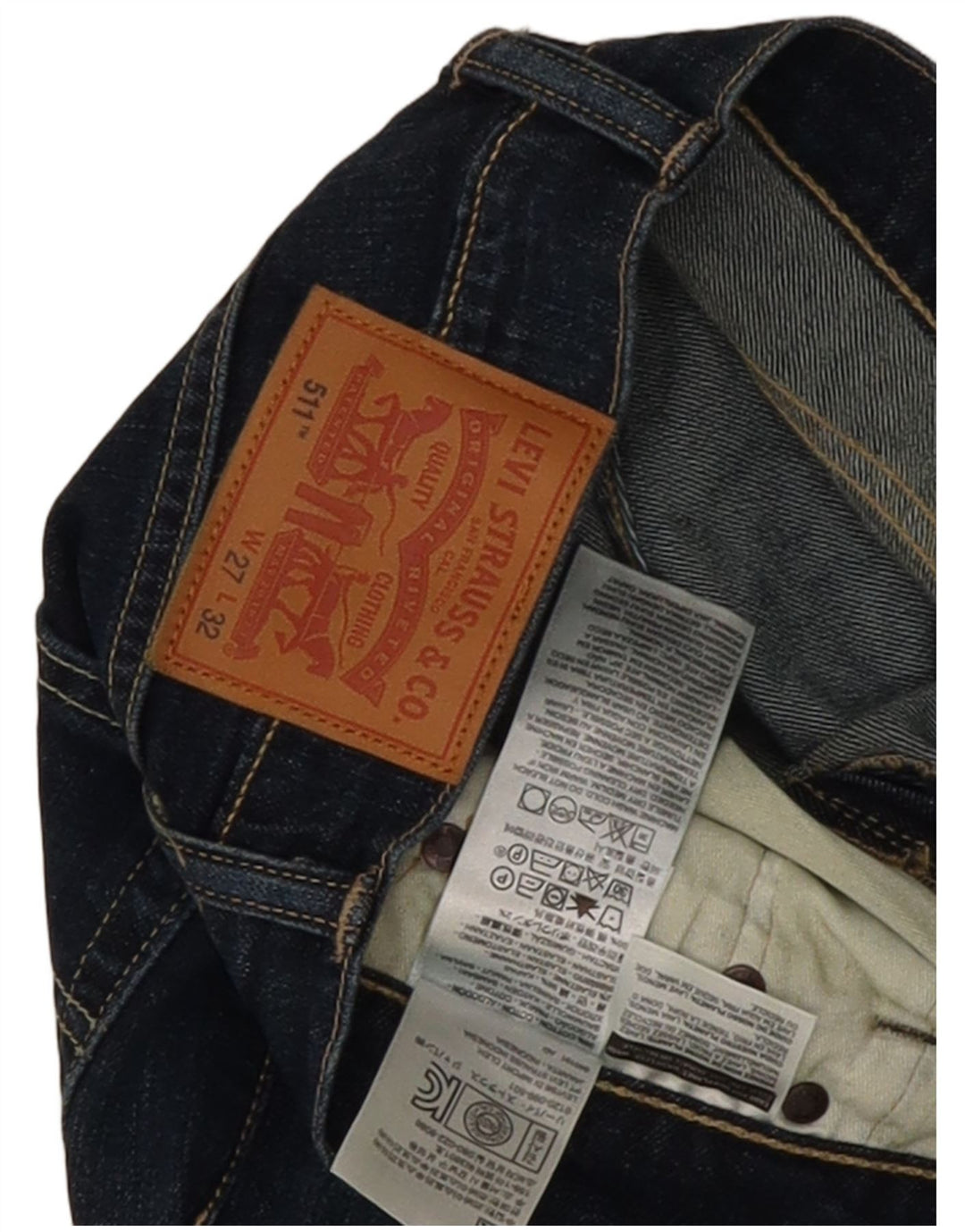 Женские джинсы Levi's Slim 511 W27 L32 Темно-синие, хлопок
