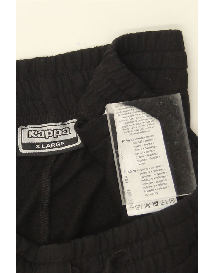 KAPPA Mens Sport Shorts XL Black Cotton Vintage Kappa and Second-Hand Kappa from Messina Hembry 