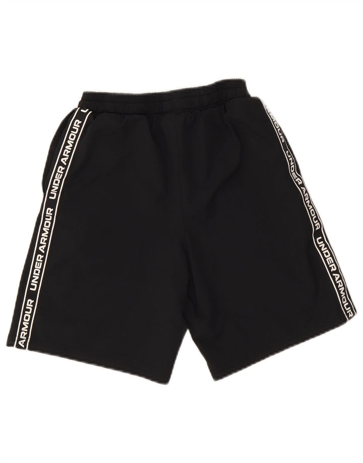 Спортивные шорты Under Armour для мальчиков 9–10 лет, средний черный, полиэстер