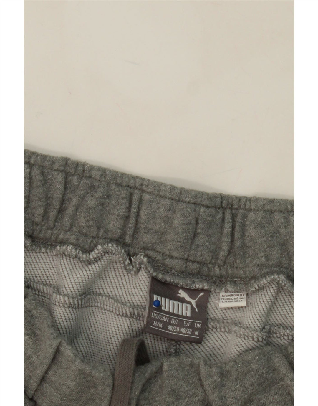 PUMA Mens Graphic Tracksuit Trousers Medium  Grey Cotton Vintage Puma and Second-Hand Puma from Messina Hembry 