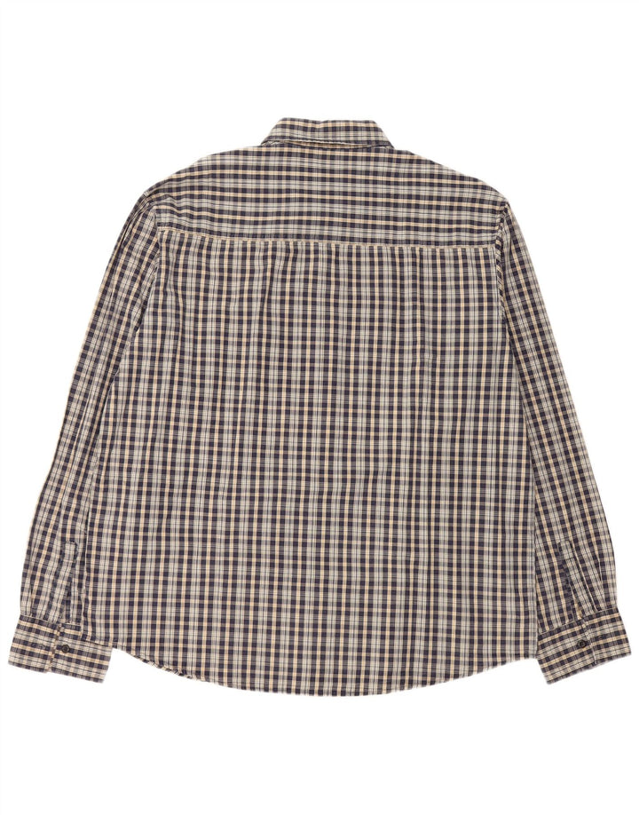 Мужская рубашка LEVI'S XL Темно-синяя клетка из полиэстера