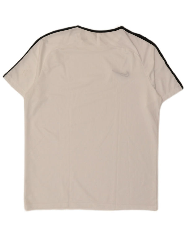 Мужская футболка Nike Dri Fit Top XL белого цвета с цветными блоками