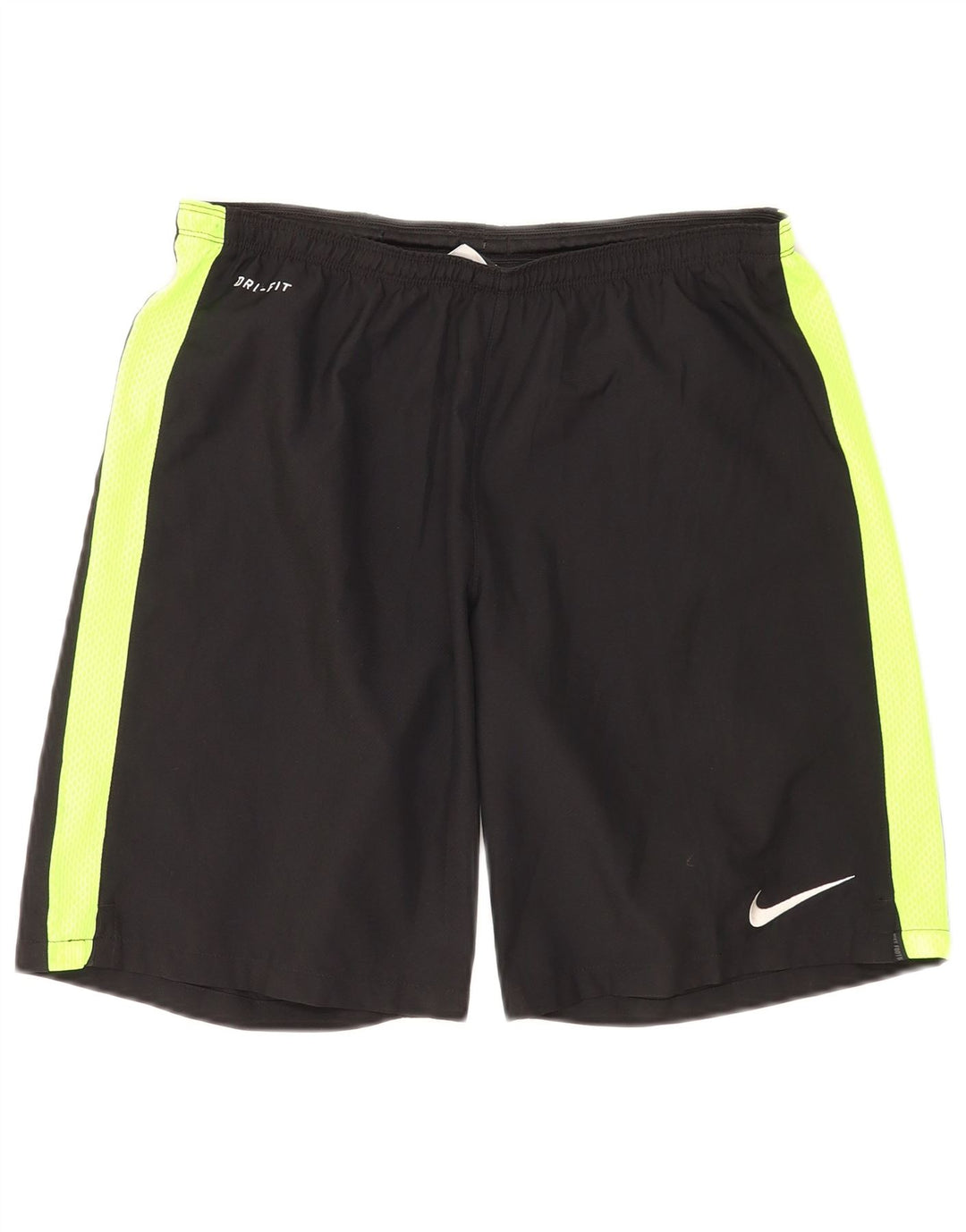 Мужские спортивные шорты Nike Dri Fit среднего размера, полиэстер с цветными блоками, средний черный