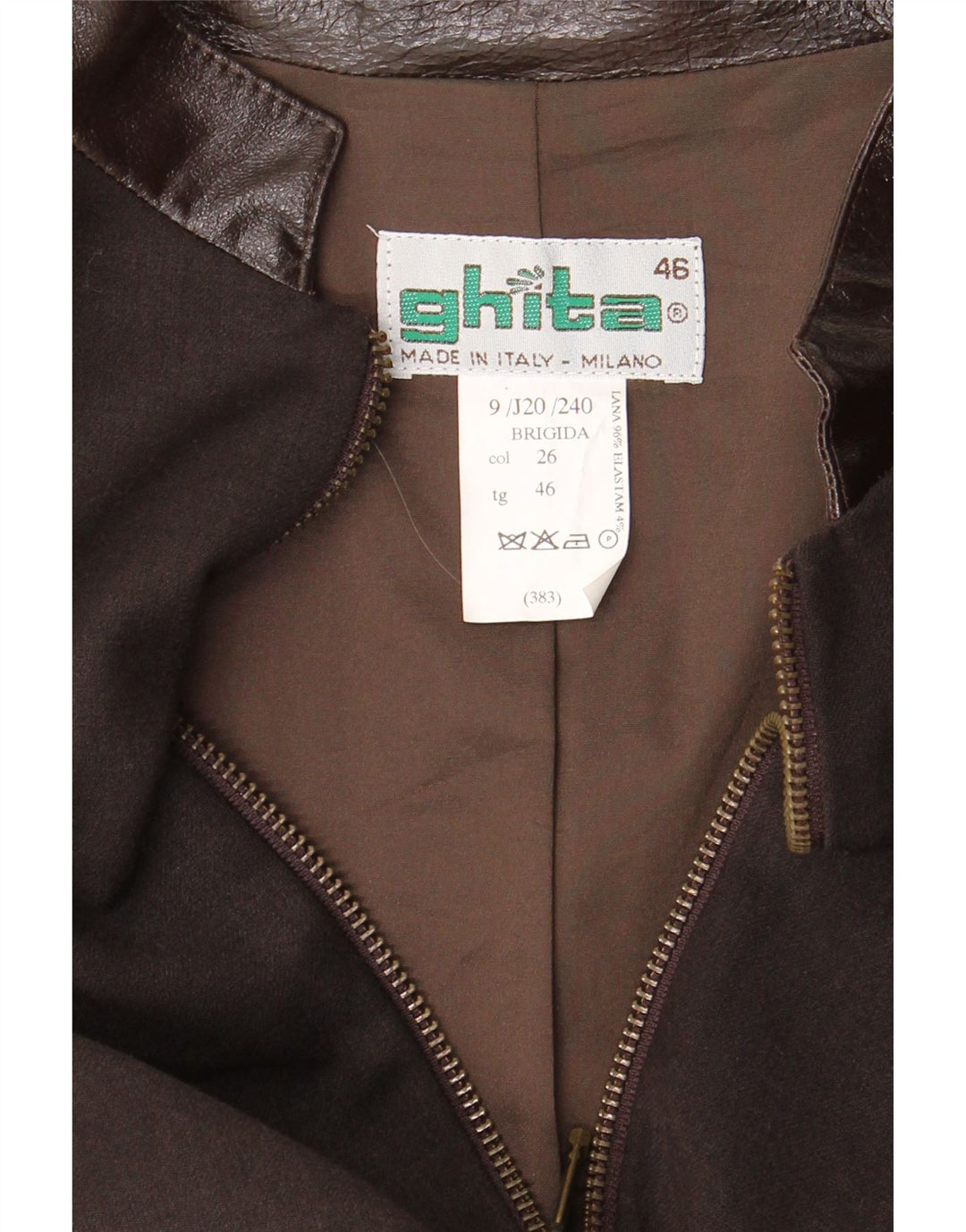 Пиджак женский VINTAGE IT 46 Большой Коричневый Шерстяной