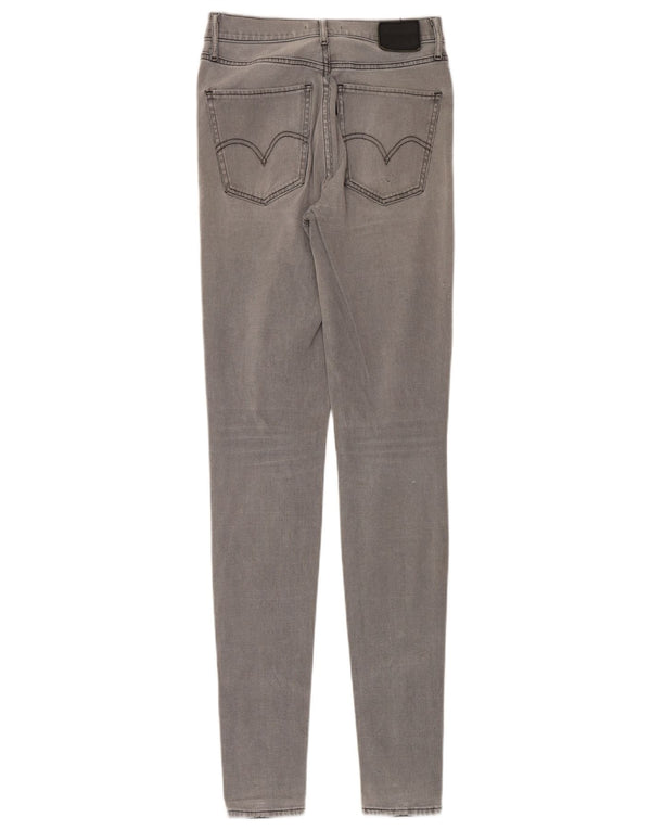 Женские суперскинни Levi's Mile High W27 L34 Серые хлопковые