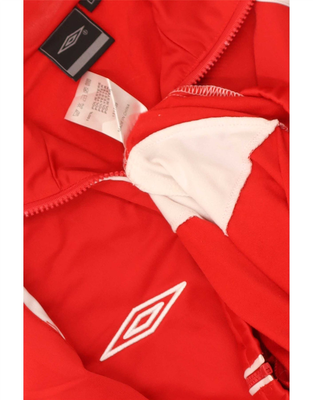 Мужская верхняя куртка Umbro, большая красная полиэстер с цветными блоками