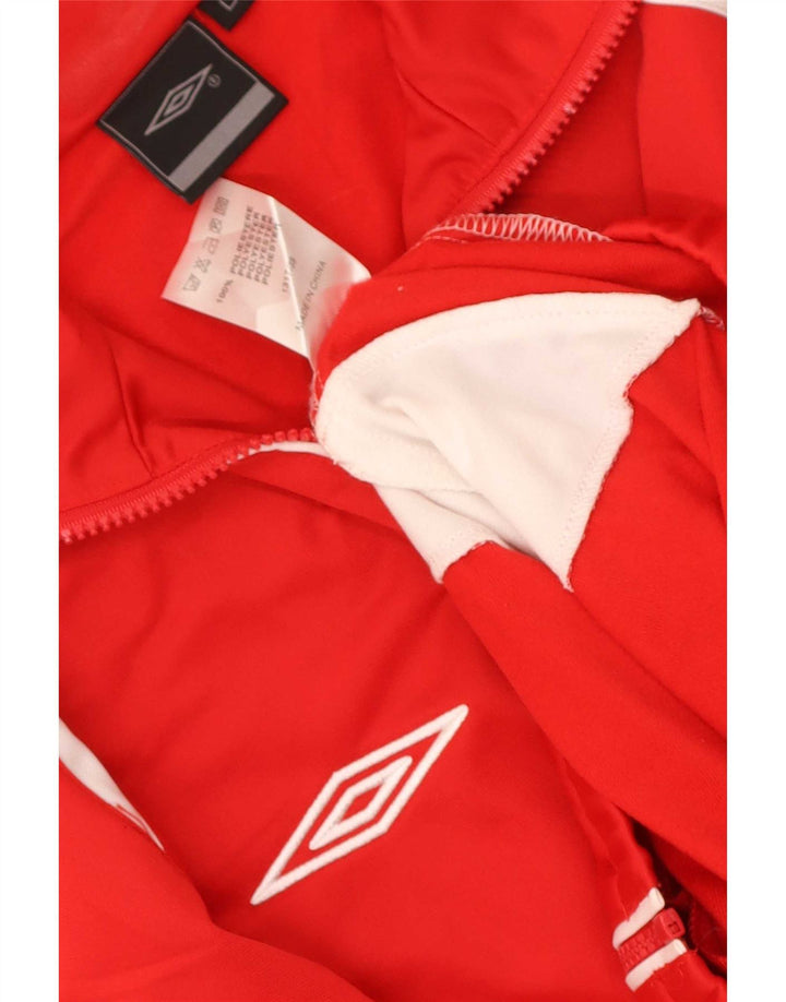 Мужская верхняя куртка Umbro, большая красная полиэстер с цветными блоками