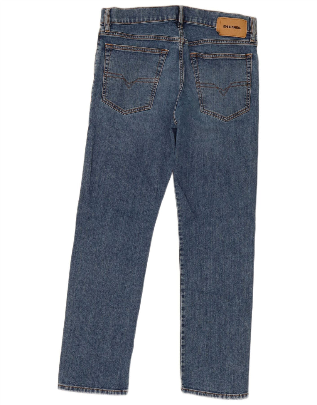Женские прямые джинсы DIESEL W30 L27 синие, хлопок