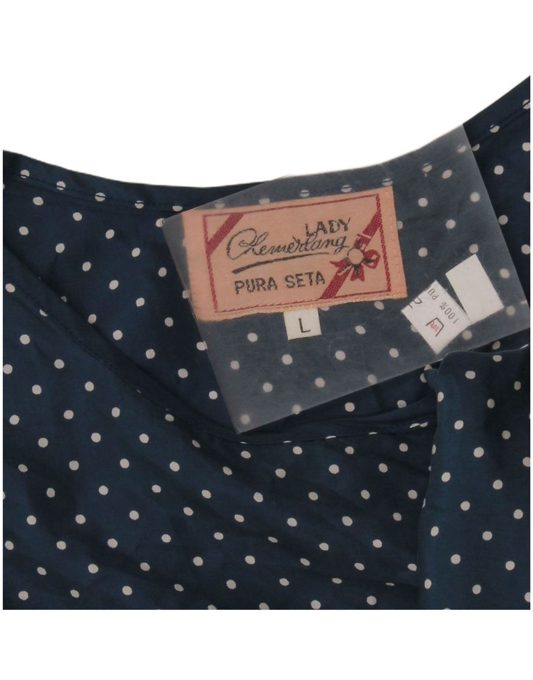 ВИНТАЖНАЯ женская укороченная блузка без рукавов, Великобритания 14, большой темно-синий в пятнистый цвет