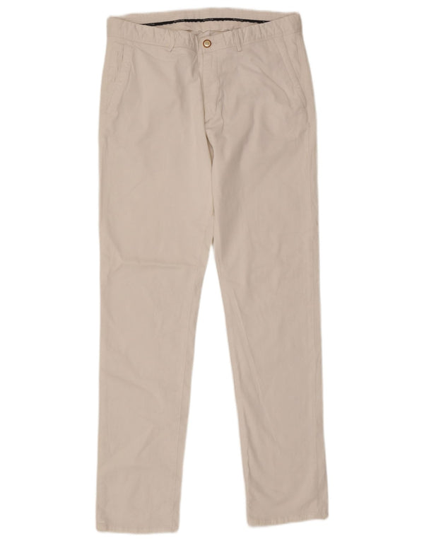 Брюки-чиносы Massimo Dutti мужские узкие EU 44 большие W34 L33 белые