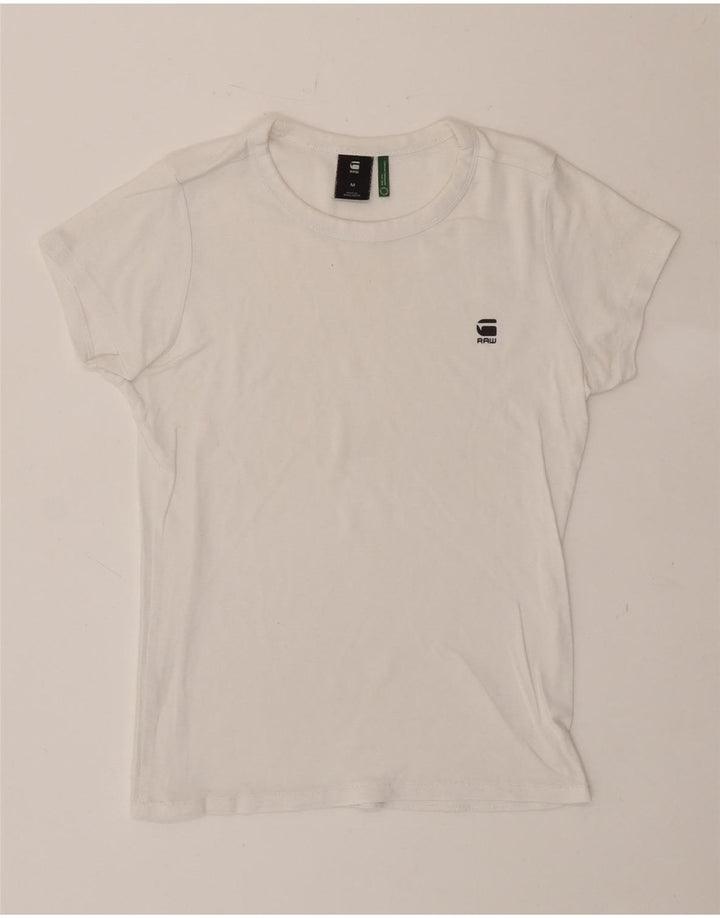 G-STAR Womens T-Shirt Top UK 12 Medium White Vintage G-Star and Second-Hand G-Star from Messina Hembry 