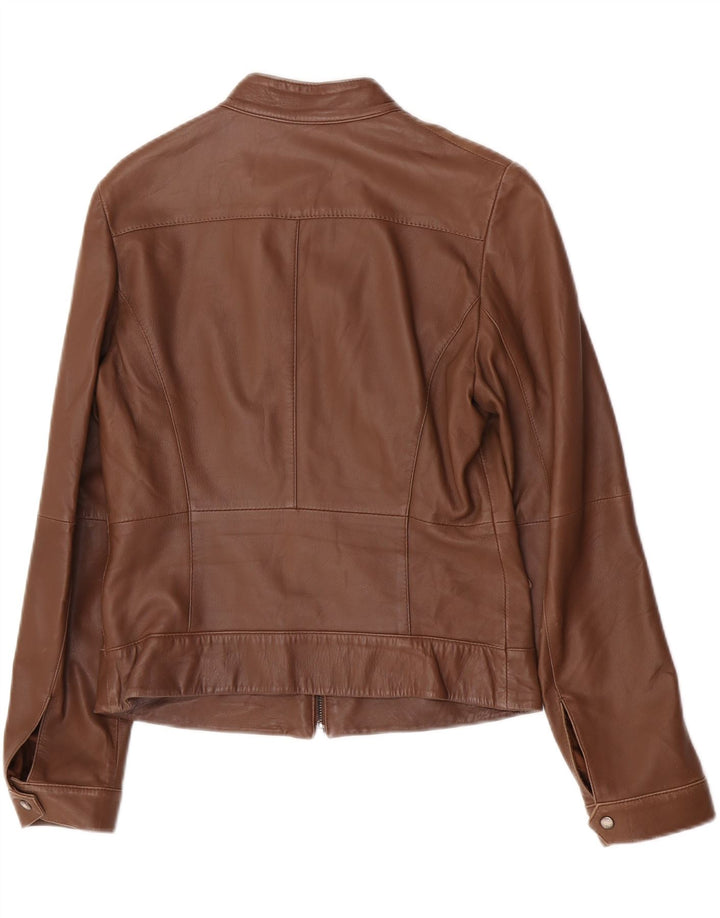 Женская кожаная куртка Penny Black UK 12 из овечьей кожи среднего коричневого цвета