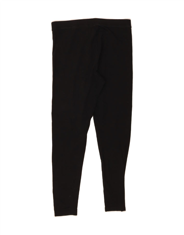 MARKS & SPENCER Womens Leggings UK 12 Medium  Black Cotton Vintage Marks & Spencer and Second-Hand Marks & Spencer from Messina Hembry 