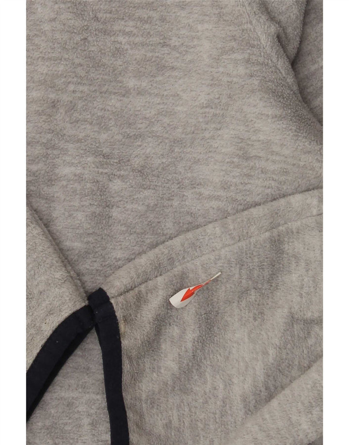 Мужской флисовый джемпер Jack & Jones с воротником на молнии, средний серый, полиэстер с цветными блоками