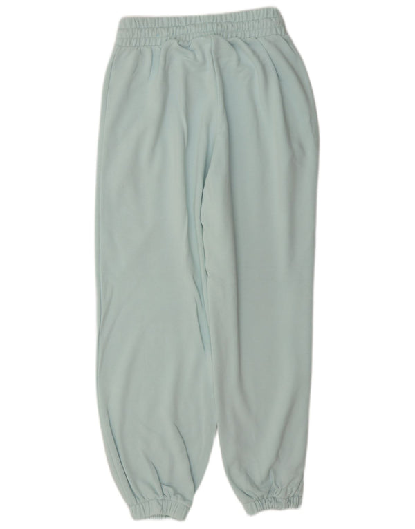 Adidas Womens Tracksuit Trousers Joggers UK 12 Medium Turquoise Cotton