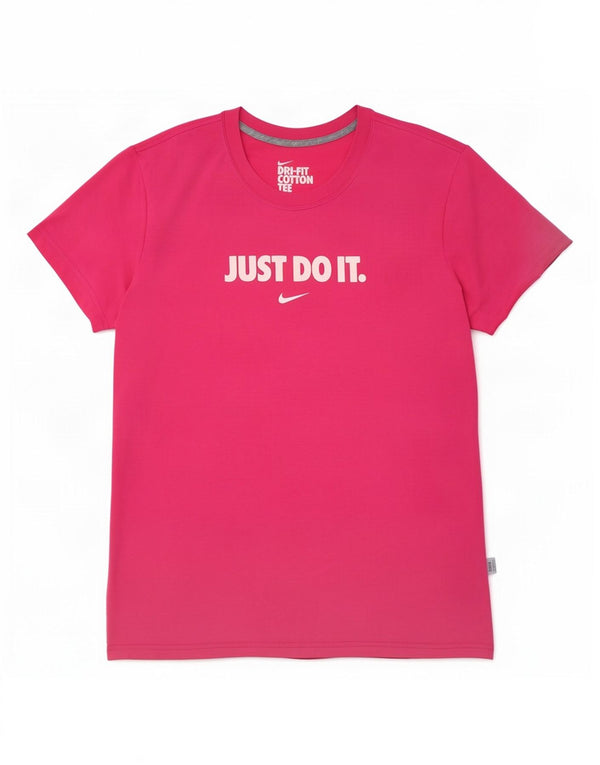 Женская футболка с графическим рисунком Nike Dri Fit UK 20/22 XL, розовый хлопок